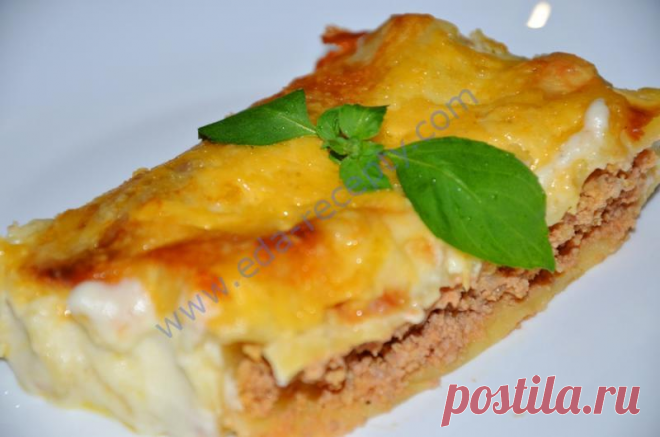 Каннеллони с фаршем.