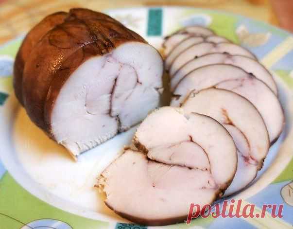 Пастрома из куриной грудки в винном маринаде.Рецепт.