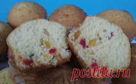 Маффины с цукатами
