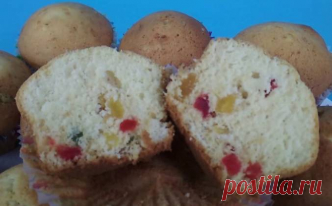 Маффины с цукатами