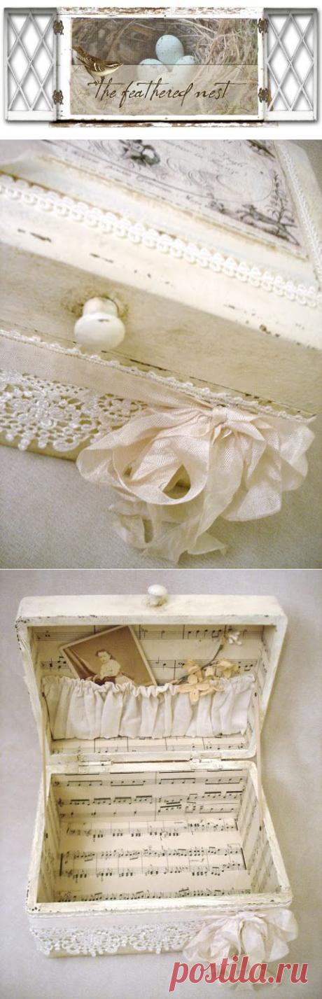 ~ The Feathered Nest ~: A finished treasure box!