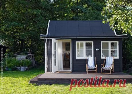Домик (25 м2) в Швеции для 4 человек: такой построить может каждый! Черный снаружи и белый внутри - Сам себе мастер - 18 сентября - 43081494919 - Медиаплатформа МирТесен