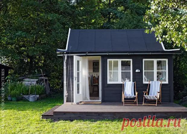Домик (25 м2) в Швеции для 4 человек: такой построить может каждый! Черный снаружи и белый внутри - Сам себе мастер - 18 сентября - 43081494919 - Медиаплатформа МирТесен
