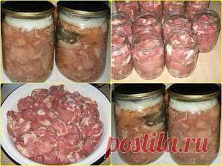Самые вкусные рецепты: Домашняя тушенка из свинины.