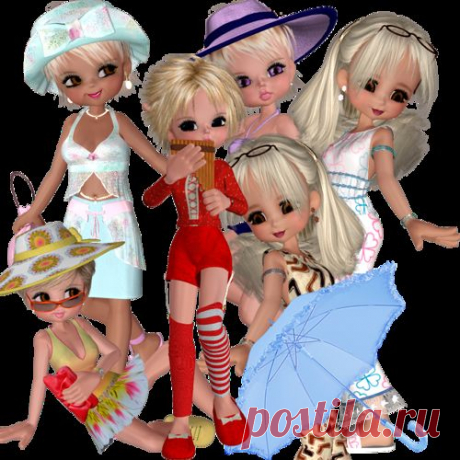 Куколки 3D - *Маленькие модницы*