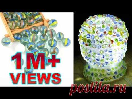 Marble lamp Easy Crafts Ideas