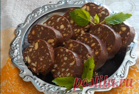 Шоколадная колбаса со сгущенкой, рецепт шоколадной колбаски