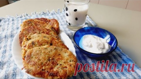 Если есть кабачок🥒и картофель🥔, приготовьте на завтрак это блюдо. Кабачково-картофельные драники