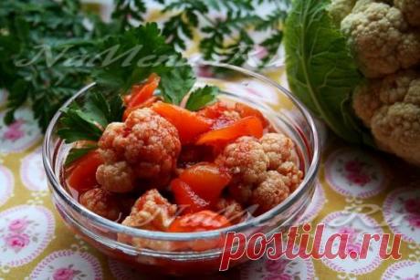 Цветная капуста на зиму, рецепт с фото