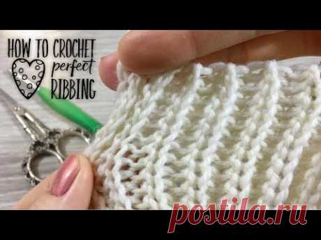 КАК СВЯЗАТЬ РЕЗИНКУ 1Х1 КРЮЧКОМ / ВОЛШЕБНЫЕ ВОЗМОЖНОСТИ КРЮЧКА🔮 / HOW TO CROCHET PERFECT RIBBING