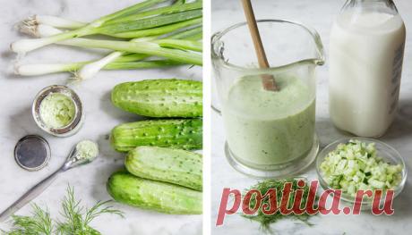 ОГУРЕЧНЫЙ СУП С ГРЕЦКИМИ ОРЕХАМИ