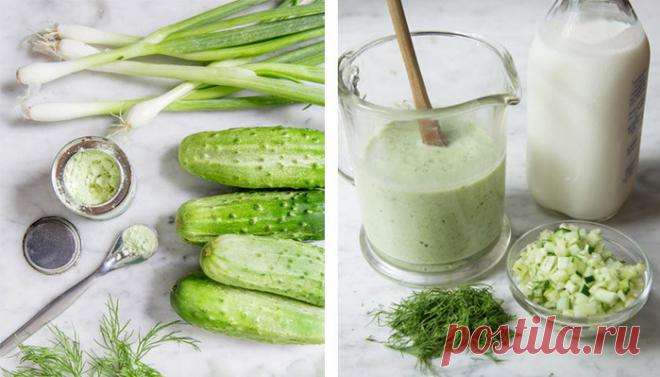 ОГУРЕЧНЫЙ СУП С ГРЕЦКИМИ ОРЕХАМИ