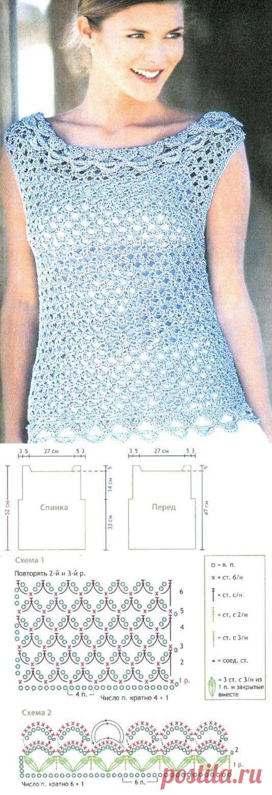 8 топов крючком. Схемы | Сашкины Вязашки | Дзен