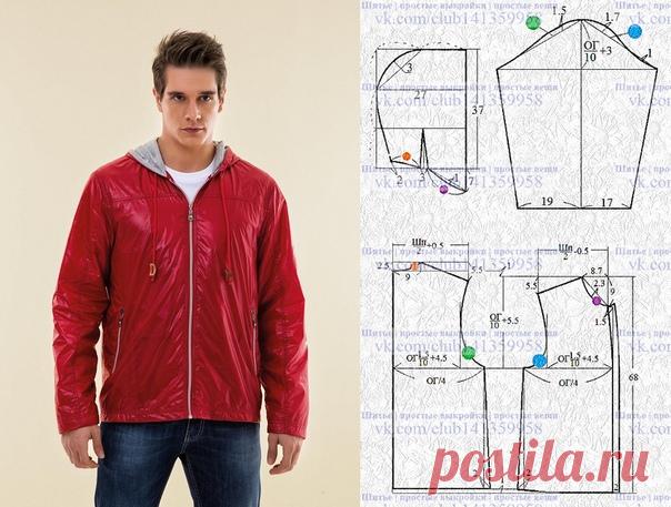 Мужская ветровка с капюшоном.
Подборка фото Шитье | простые выкройки | простые вещи 
#простыевыкройки #простыевещи #шитье #мужскаяветровка #выкройка