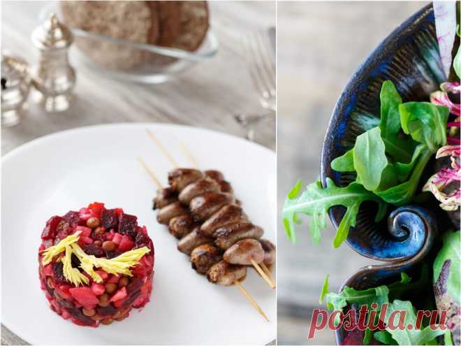 Винегрет и куриные сердечки на шпажках  Сегодня о самом простом и вкусном , без которого не обходится ни один дом. Чуть - чуть новых идей  ...
Ну , казалось бы ... классика ! А в каждом доме по-своему ...Обязательные  компоненты — картофел…