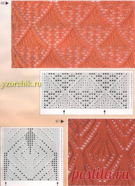 Узоры спицами.