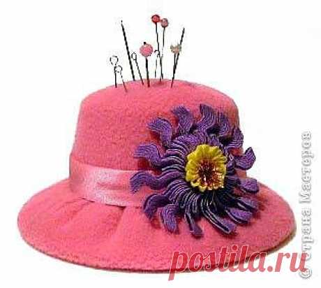 HAND-MADE  - ШЛЯПКА ИГОЛЬНИЦА ИЗ ДИСКА.