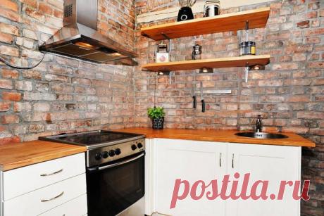 Кирпичная кладка как элемент дизайна интерьера — Роскошь и уют