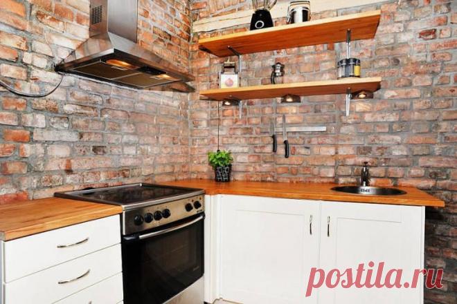 Кирпичная кладка как элемент дизайна интерьера — Роскошь и уют
