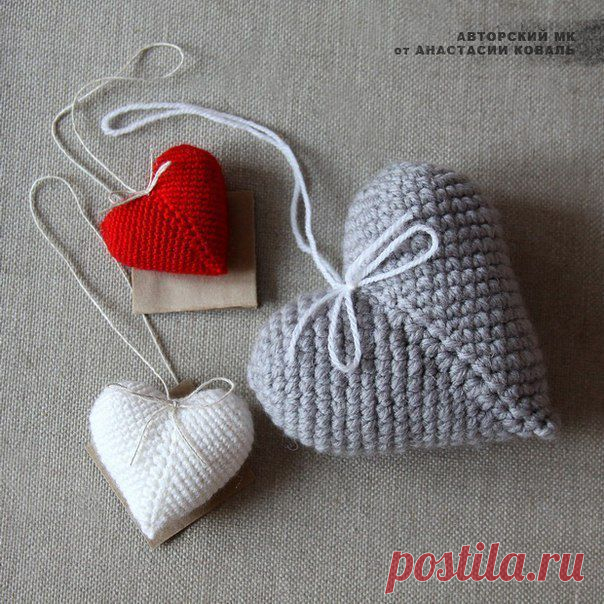 СЕРДЕЧКИ - ВАЛЕНТИНКИ | Варварушка-Рукодельница