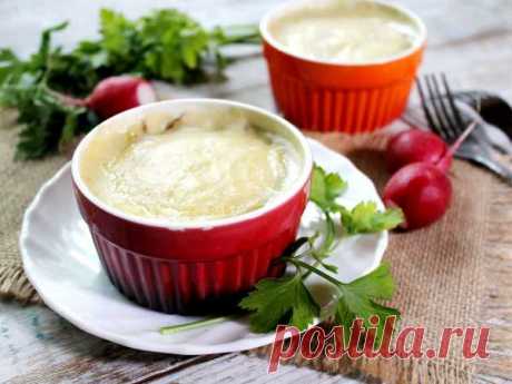 Жульен с курицей и грибами в микроволновке — рецепт с фото пошагово