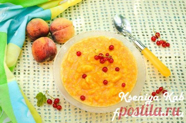 Тыквенная каша с персиками, рецепты с фото Морозилка уже полностью забита летними ягодами. В поисках свободного места под шелковицу я нашла один красивый яркий пакетик, в котором я сохраняла замороженную вареную на пару тык...