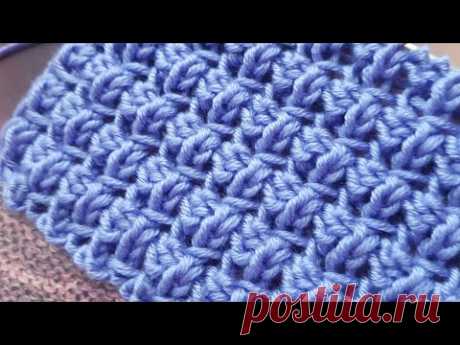 Фантастический фоновый узор с  эффектом вафельки ☝️  knitting pattern.