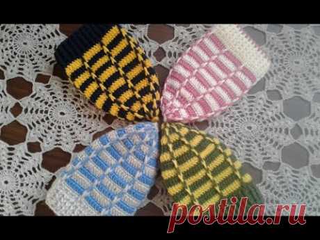 Шапка крючком. Часть 3 // Women's hats knitting