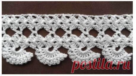 Ажурная кайма/тесьма крючком-13 шт.
