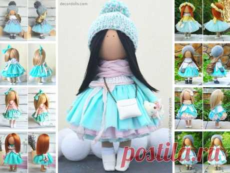 Nursery Interior Doll, Portrait Custom Doll, Unique Collection Doll, Fabric Rag Doll, Textile Love Doll, Decor Doll Handmade by Margarita Hello, dear visitors!  This is unique magic doll created by Master Margarita Hilko (Kiev, Ukraine). This doll is sold and photos are given as examples of possible doll. New doll will be made with some changes in color and\or accessories, keeping the main style, but we can assure you will love your