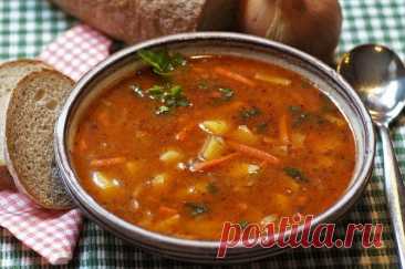 Суп гуляш с говядиной — Домашняя кулинария