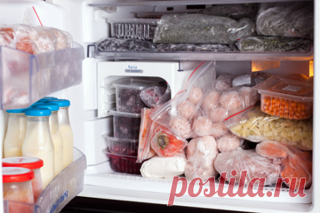 Как правильно хранить продукты в морозилке / Меню недели