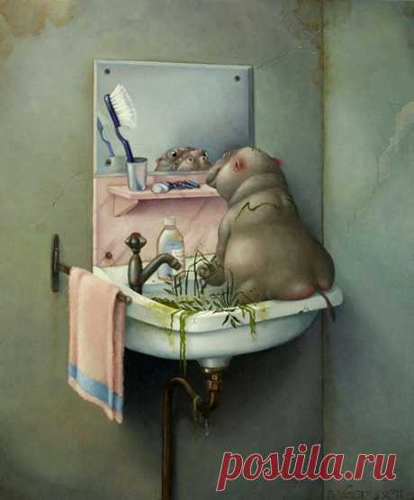 Моя Сова Barn: Surreal Искусство Сьюзан Виссер