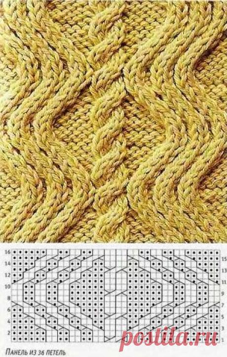 Узоры вязания косой