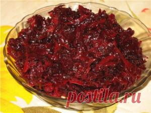 Обалденная свекольная икра на зиму!