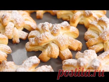 Лёгкий Рецепт ТВОРОЖНОГО Печенья! 😍 Печенье из ТВОРОГА "Хризантемы" – вкусное и нежное!