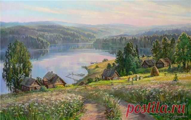 Художница Любовь Малышева. Лето в деревне.