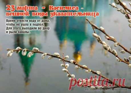 Василиса – вешней воды указательница!