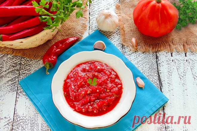 Аджика без яблок рецепт с фото - 1000.menu