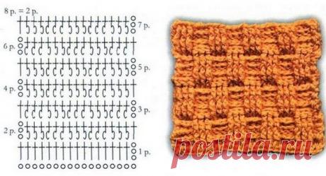 Узор выпуклые столбики