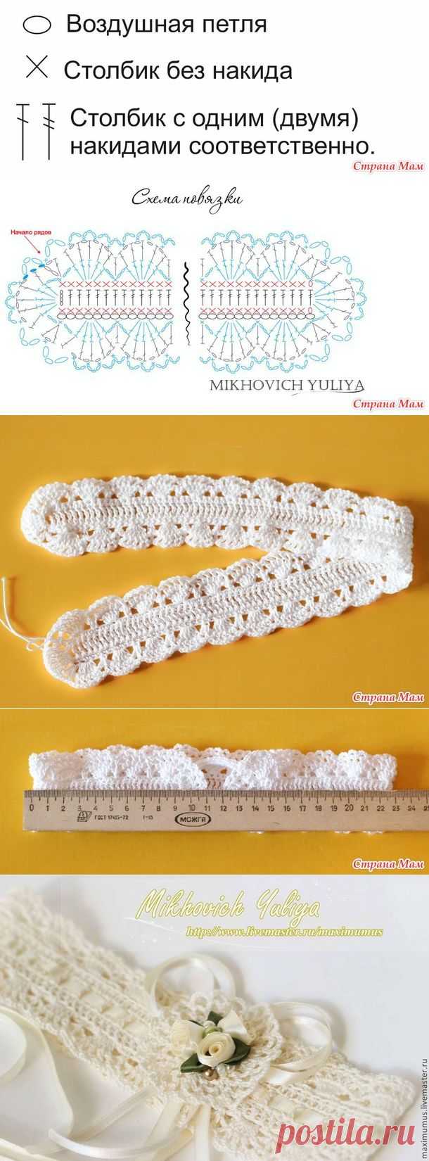 Ажурная повязка с эластичным креплением