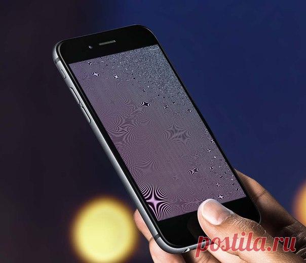 Обои в которых используется фрактальный фильтр для отображения узоров, создающих эффекты искр и пульсации при наклоне iPhone или любого другого телефона с функцией "перспектива". Все, что вам нужно сделать, – установить одну из предложенных картинок на рабочий стол, убедившись, что функция «Перспектива» активна. После этого можно любоваться результатом.