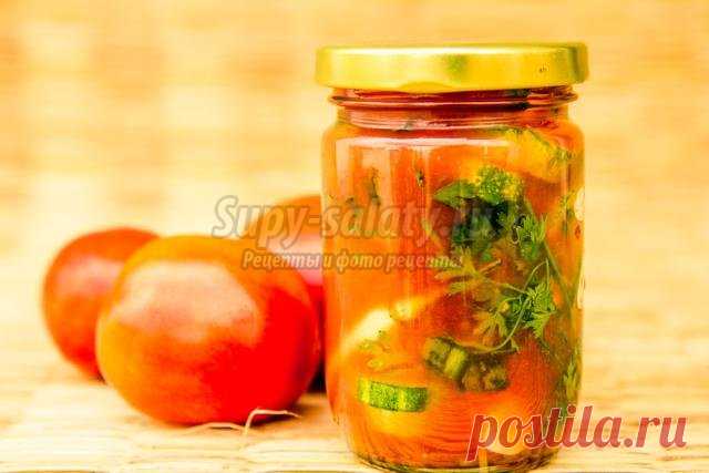 Огурцы в томатном маринаде. Рецепт с пошаговыми фото