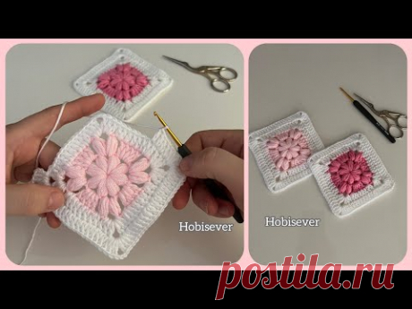Легкая схема вязания крючком детского одеяла для начинающих