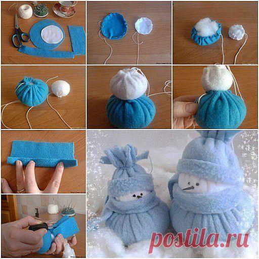 Самодельные снеговички | Хитрости Жизни