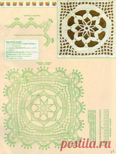 Вяжем красивые скатерти,салфетки | Эфария
