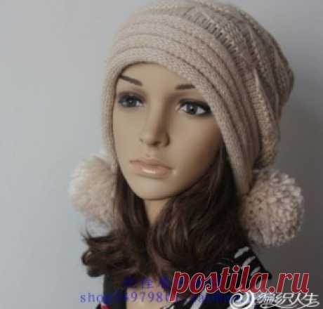 Шапочка с рисунком бабочки. МК