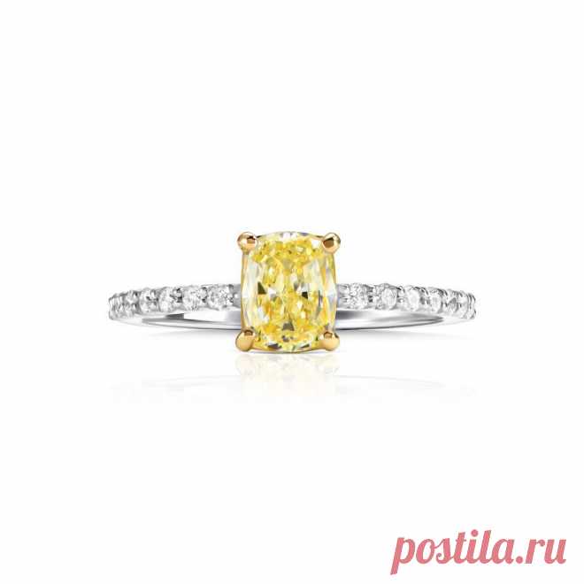 332.030 р-Купить Кольцо с ЖЕЛТЫМ БРИЛЛИАНТОМ 1.01 ct в Москве, Санкт-Петербурге и Алматы | Цена и фото