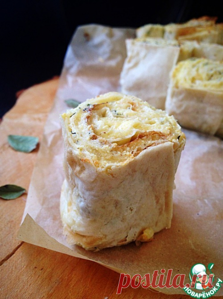 Пирог из лаваша с творогом и сыром – кулинарный рецепт