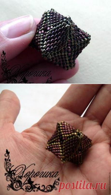 Мастер-класс: плетем кубик из бисера - Ярмарка Мастеров - ручная работа, handmade